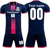 Custom Soccer Jersey Sport Training Black Soccer Personalized Name Number Logo