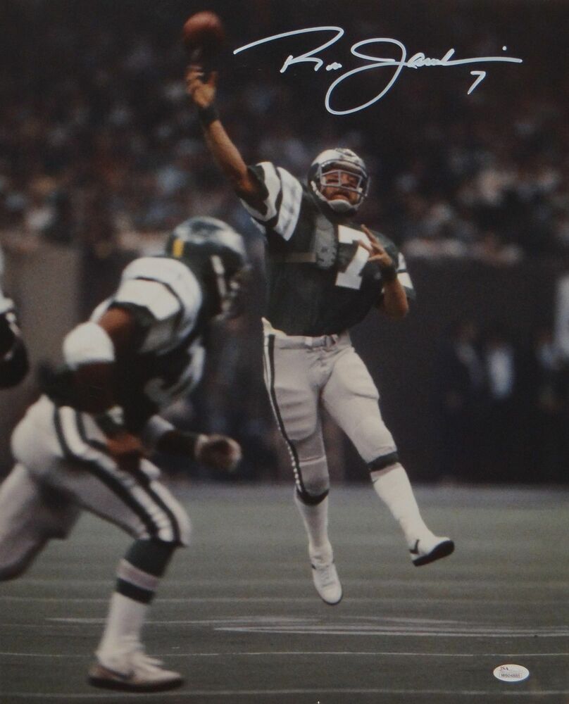 Ron Jaworski Autographed 16x20 Vertical Passing Photo Poster painting- JSA W Authenticated