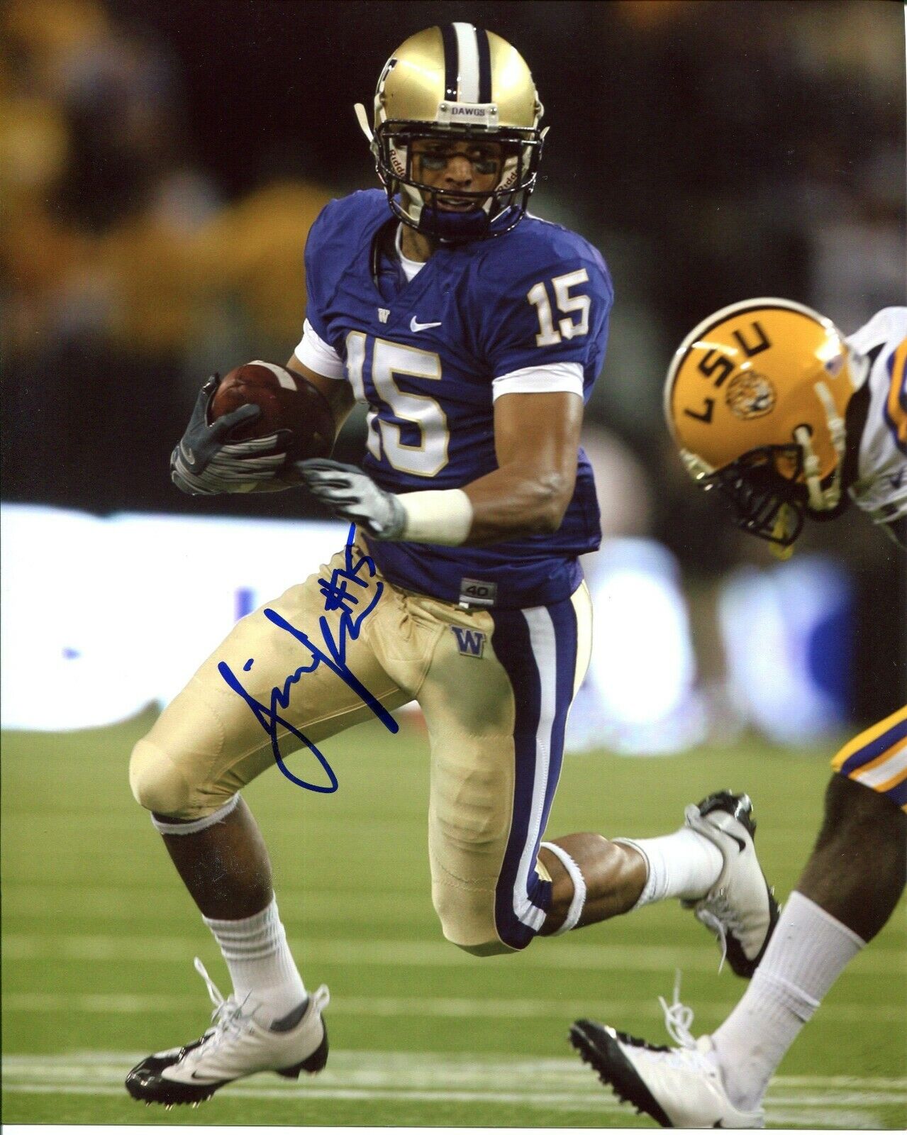 Jermaine Kearse Washington Huskies UW Autographed Signed 8x10 Photo Poster painting CFS Seahawks