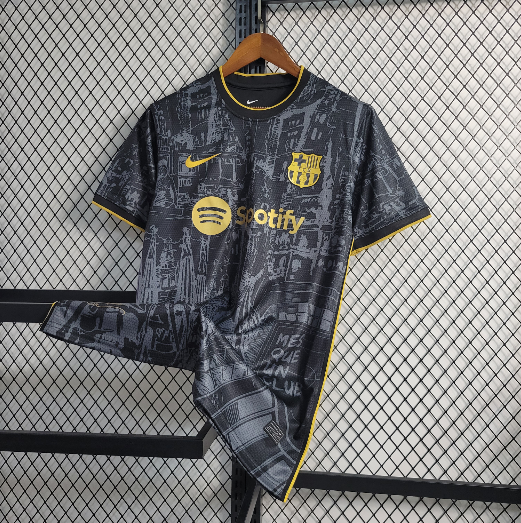 2023-2024 Barcelona Black Gold Special Edition Football shirt