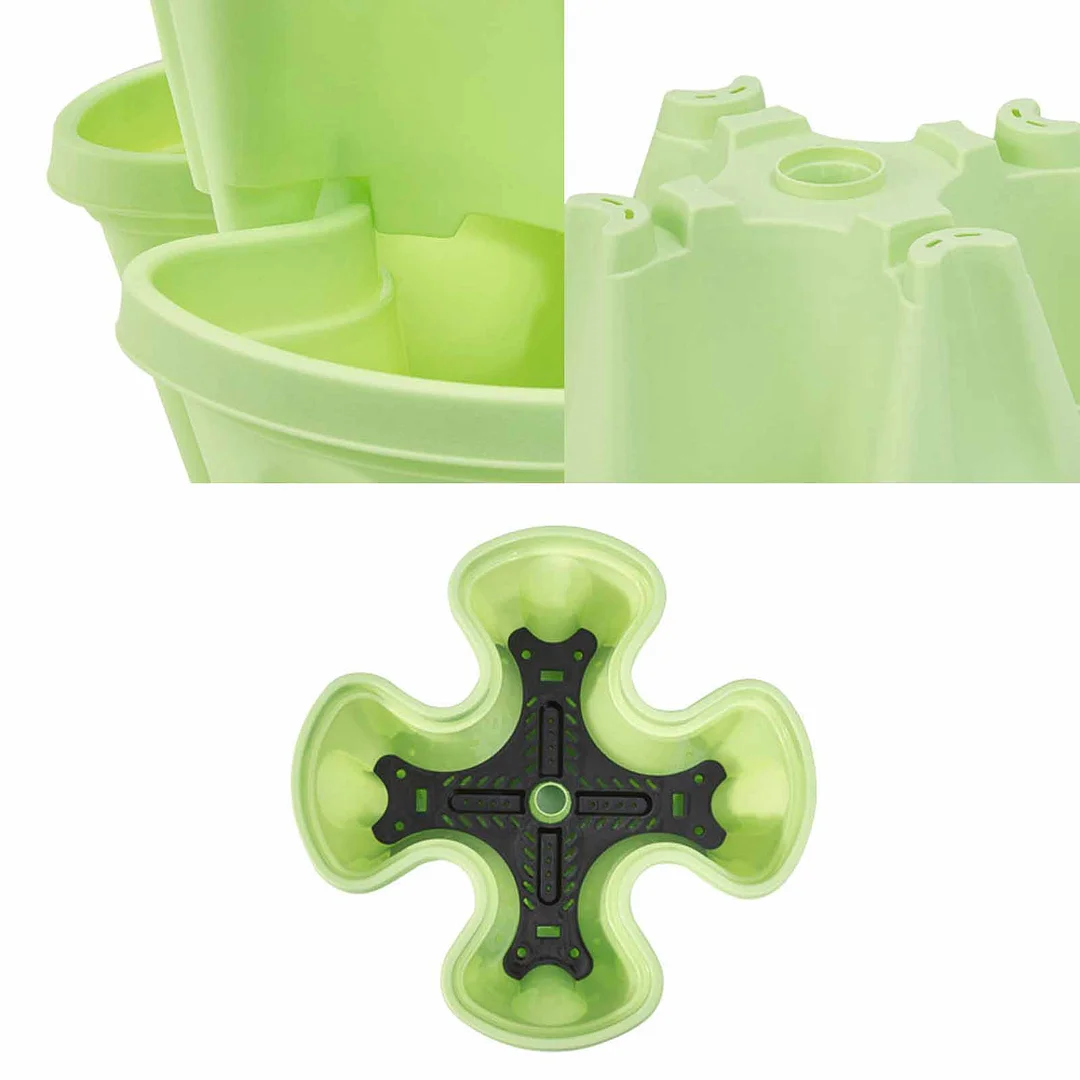 Vertical Planter, Gardening Nursery Pots for Strawberry Planting (Green)