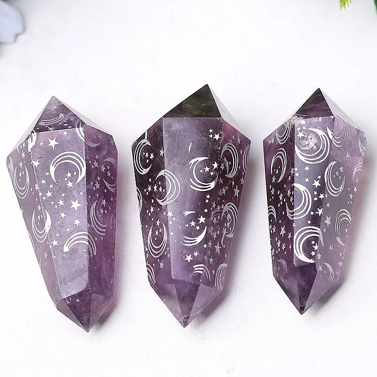 2.5" Amethyst Double Terminated Towers Points