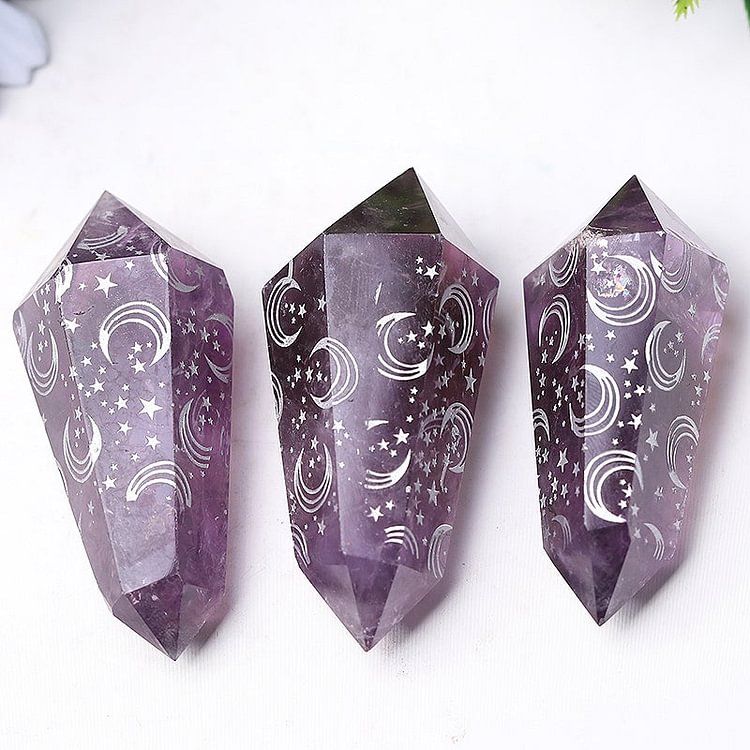 2.5" Amethyst Double Terminated Towers Points Bulk Crystal wholesale suppliers