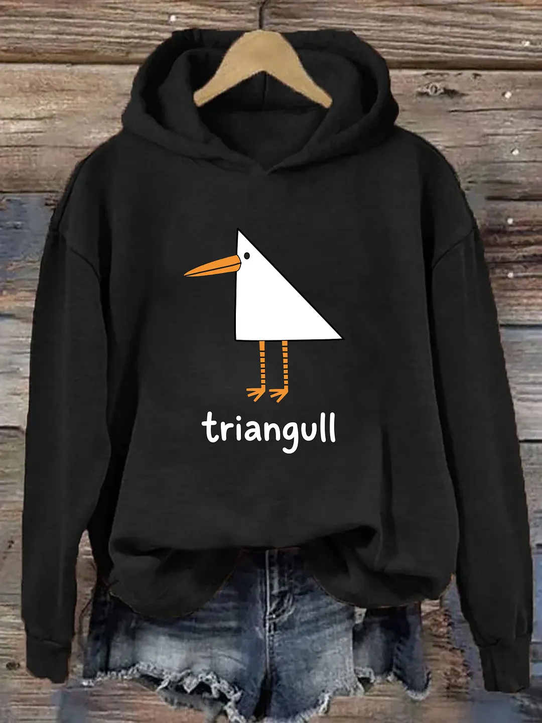 Funny Triangull Triangle Seagull Hoodie