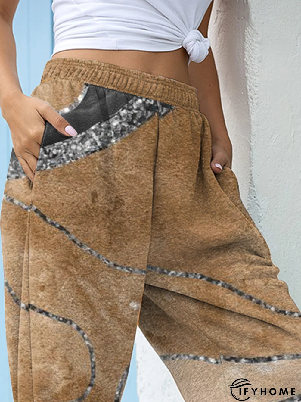 Abstract Loose Casual Sweatpants | IFYHOME