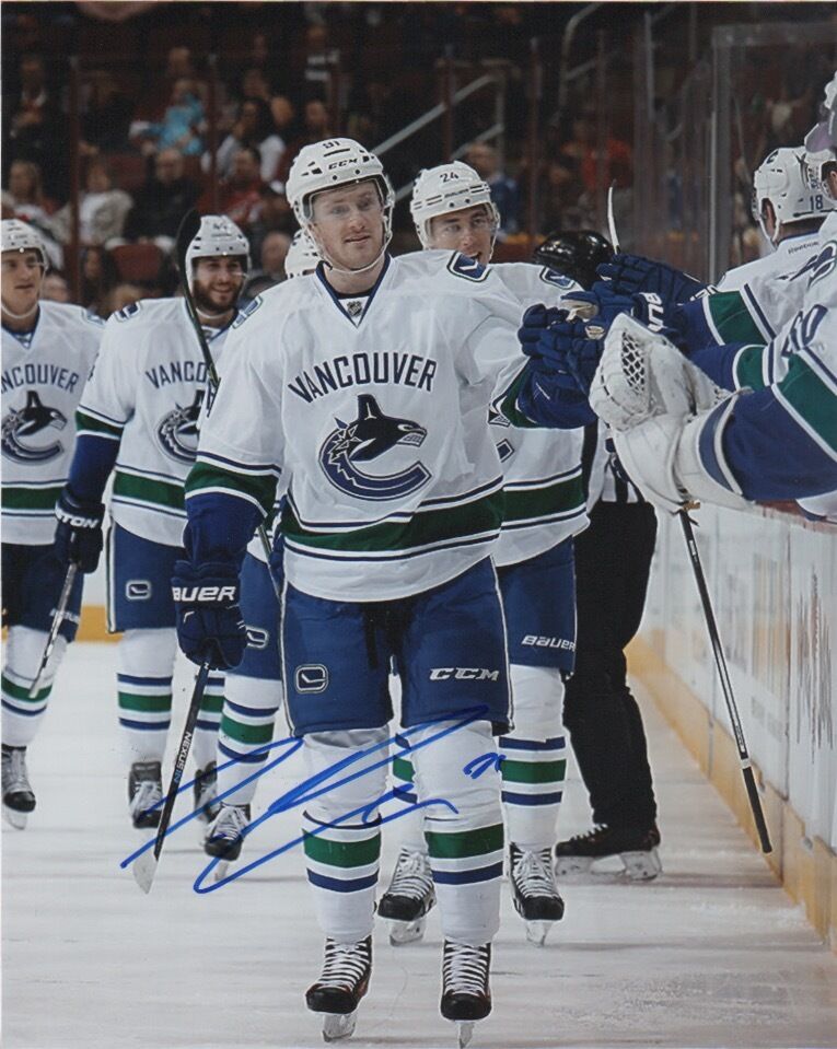 Vancouver Canucks Jared McCann Signed Autographed 8x10 NHL Photo Poster painting COA E