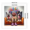 Two Dogs And Granny-11CT Stamped Cross Stitch 40*40cm