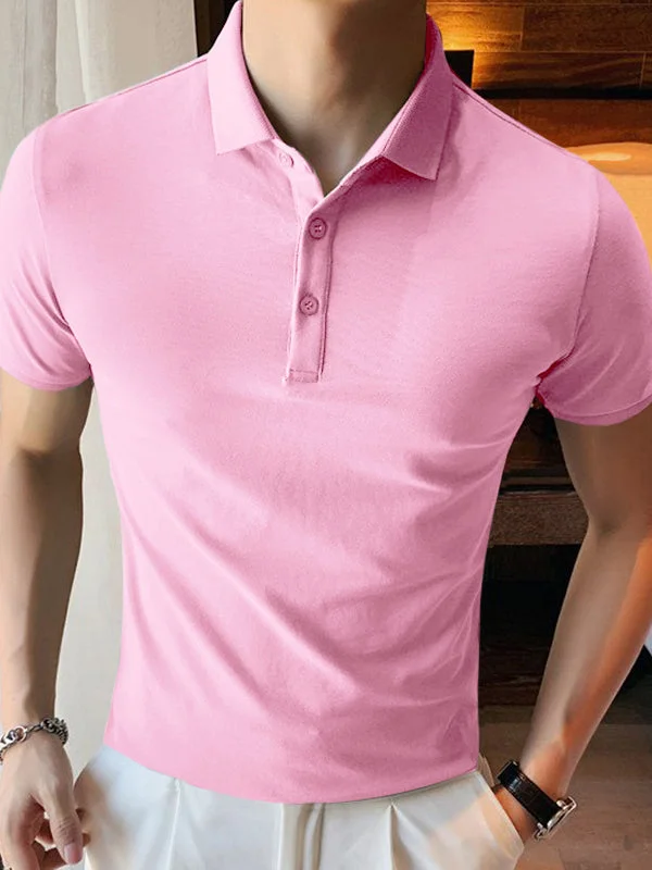 Aonga - Mens Plain Short Sleeve ShirtJ