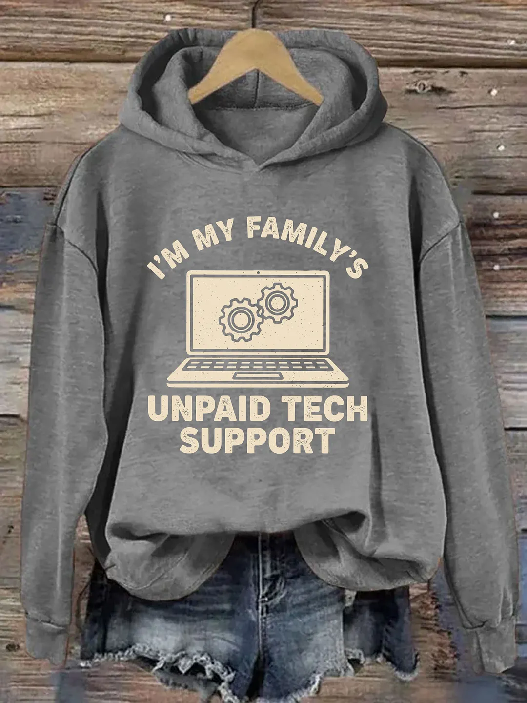 I'm My Family's Unpaid Tech Support Hoodie