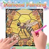 DIY Stained Glass Bee Diamond Painting Sticker