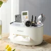 Home Living Room Bedroom Table Tissue Box Remote Control Gadgets Storage Organizer