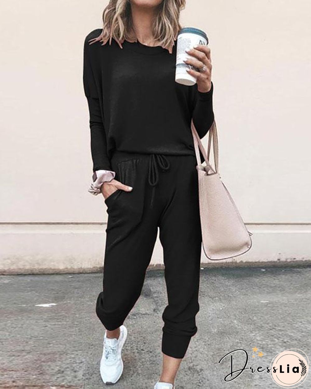 2 Peice Set Women Elegant Pants Sets Female Casual Outfits Jogger