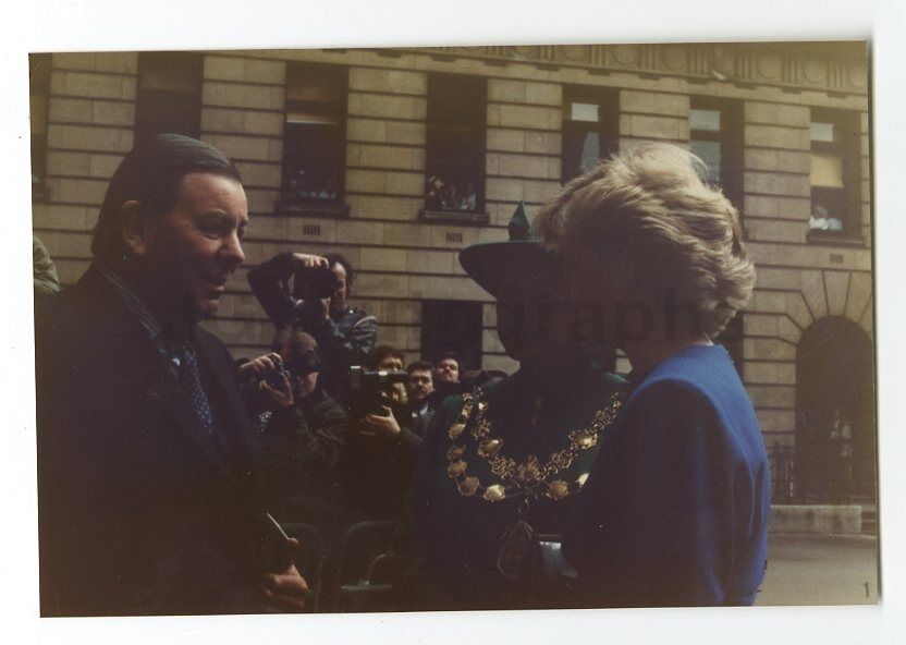 Diana, Princess of Wales - Vintage Candid Photo Poster paintinggraph by Peter Warrack