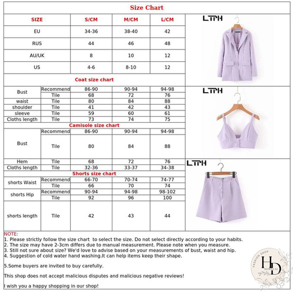 Ltph Ins Purple Office Lady 3 Pieces Set Business Women Outfits Casual Blazer V-Neck Camisole Shorts Short Suits Spring New