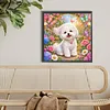 Diamond Painting -5D Full Round Drill Bichon Frise Puppy(40x40cm)