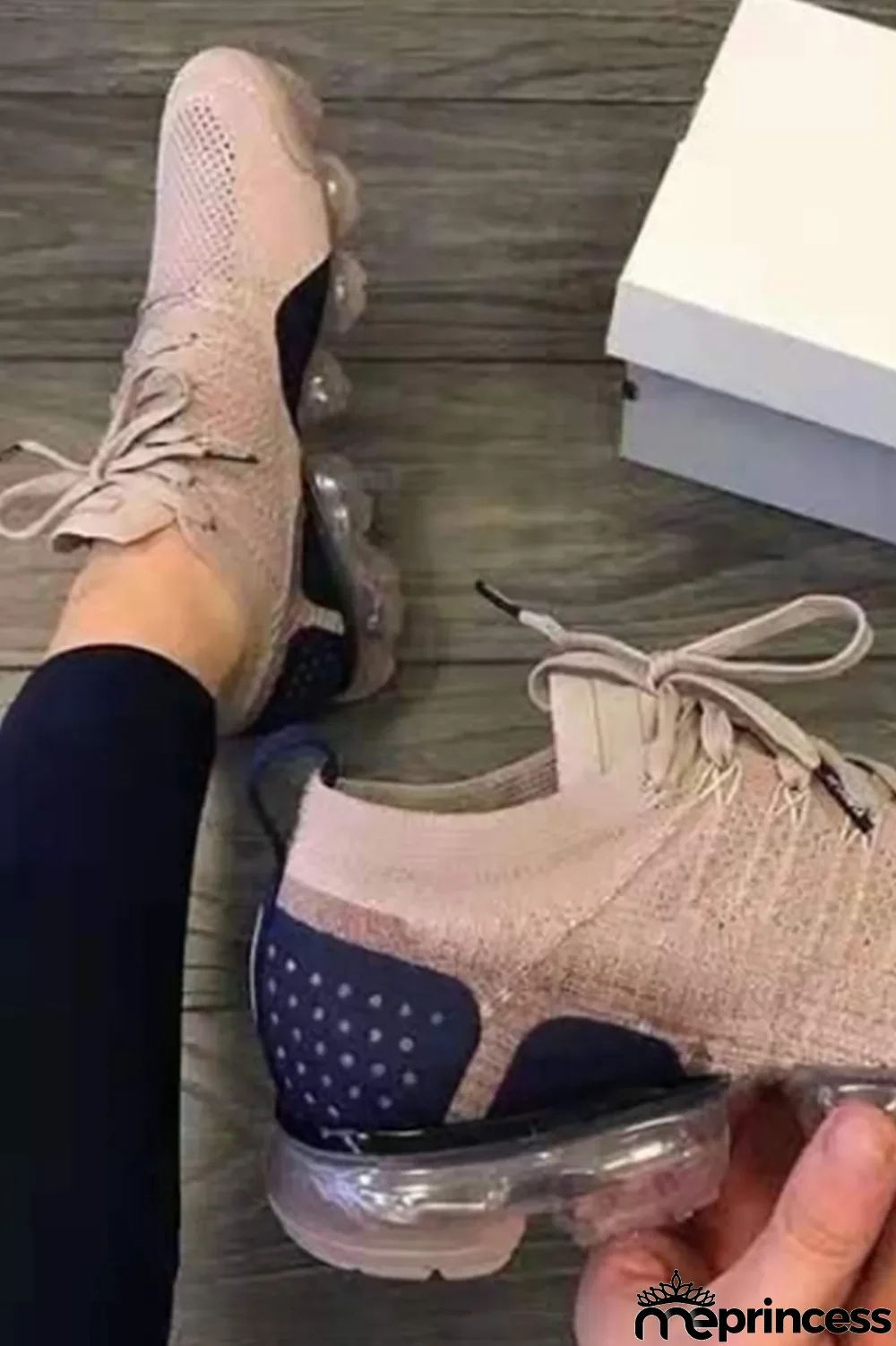 White Street Sportswear Split Joint Closed Sport Running Shoes