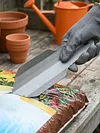 Backpacking Trowel with Clip Survival Titanium Shovel 8inch Mini Ultralight Portable Trowel for Outdoor Camping Hiking Backpacking