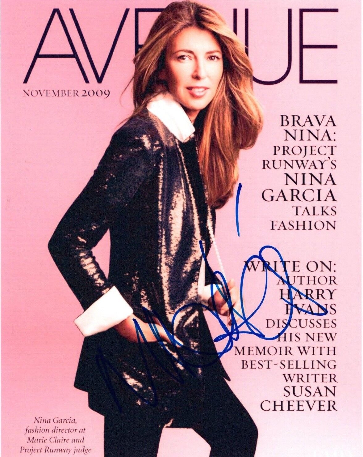 Nina Garcia Signed Autographed 8x10 Photo Poster painting Fashion Editor Project Runway COA VD