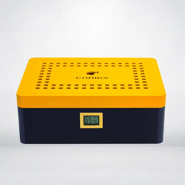 COHIBA Cigar Box Hollow Double-Layer With Large-Capacity Cedar Wood Cigar Humidor