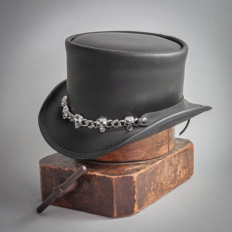 EL DORADO TOP HAT, 5 SKULL BAND