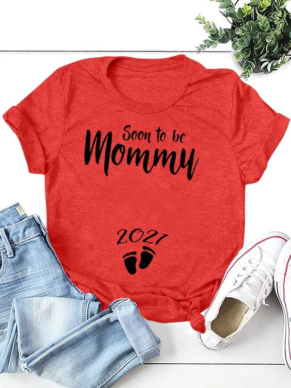 Bestdealfriday Soon To Be Mommy 2021 Women's T-Shirts
