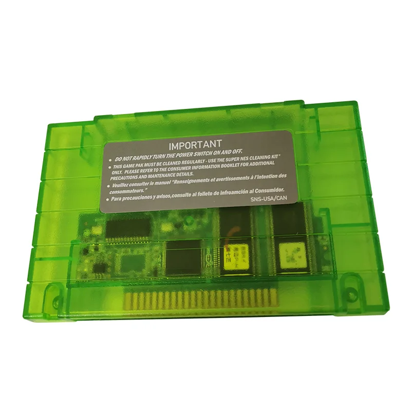 16 Bit Game Card - Super 65 in 1 Classic Collection SNES Multicart Super NES Games Cartridge for Retro SNES Game Console | English Language NTSC US Version
