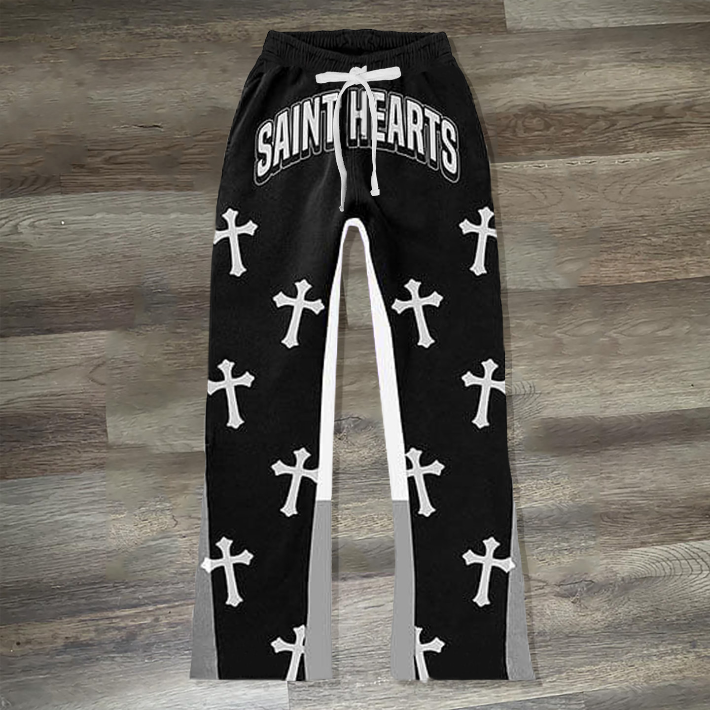 Saint Hearts Cross Print Sweatshirt Trousers