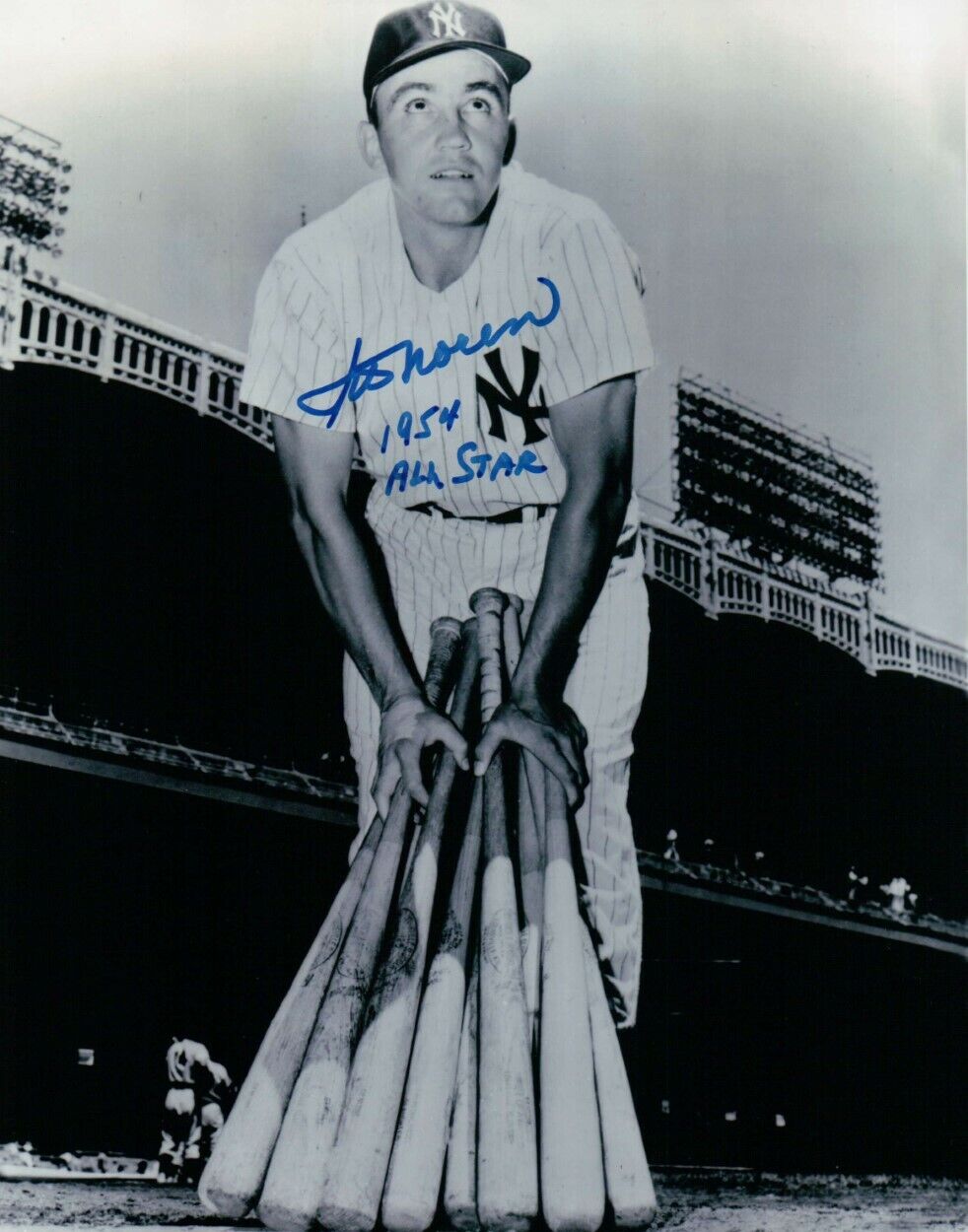 Irv Noren Signed Autographed 8X10 Photo Poster painting NY Yankees 1954 All Star