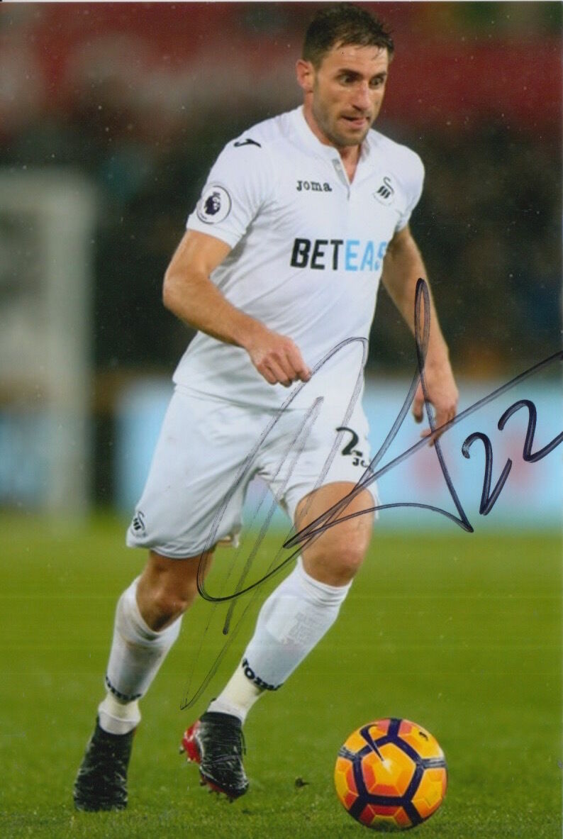 SWANSEA CITY HAND SIGNED ANGEL RANGEL 6X4 Photo Poster painting.