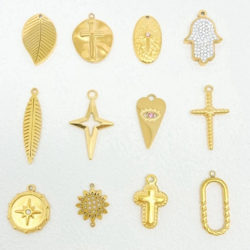 1 Piece 304 Stainless Steel Solid Color Jewelry Accessories Pendant