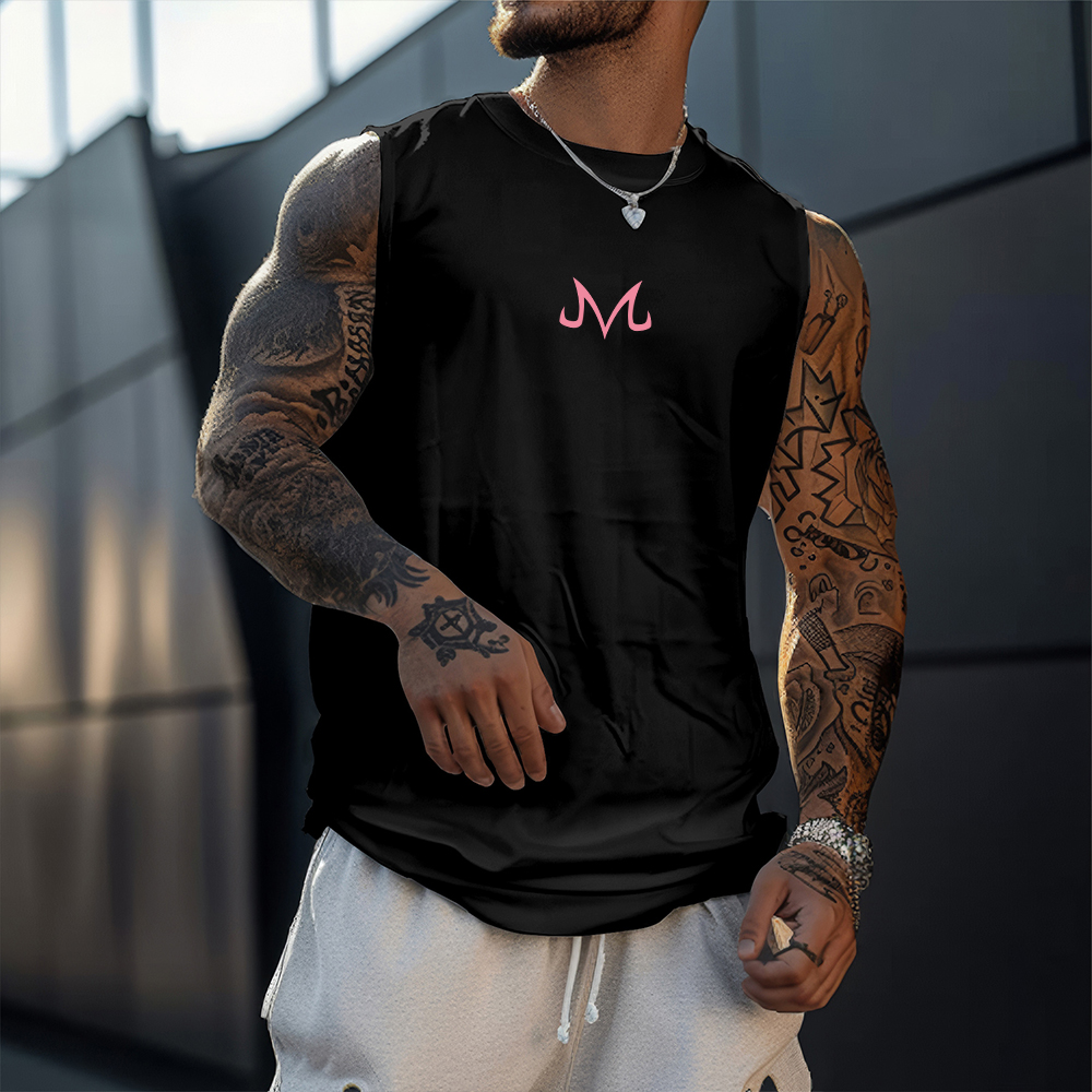 Casual Loose DB Printed Fitness Tank Top