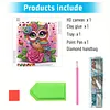Lila Eule speziell geformte 5D DIY Teilbohrer Diamantkunstset f&uuml;r Erwachsene Anf&auml;nger Wohnkultur Diamanten Gem&auml;lde Edelsteinkunst 30x30cm