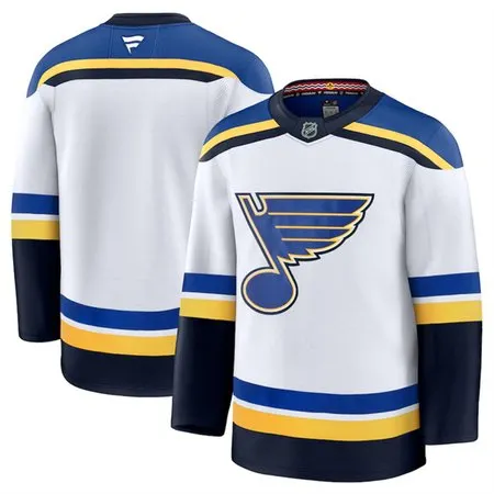 Youth St. Louis Blues Blank White 2024-25 Away Stitched Hockey Jersey XVCZ