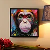 Diamond Painting -DIY Round Drill Monkey Animal