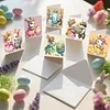6PCS Diamond Painting Easter Bunny Greeting Card Kit for Birthdays Thanksgiving & Special Occasion