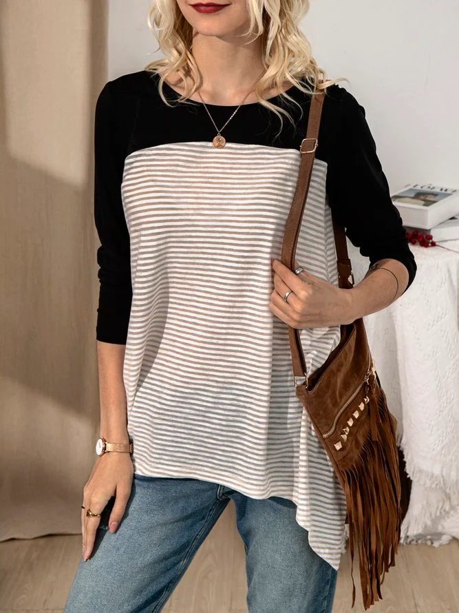 Ladies Striped Casual Top