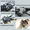 AMK RC Car Chassis Frame Builders Kit Ultra Realism Scale LC80 Metal Adjustable Wheelbase for 1/10 RC Crawler Off-Road Truck Model