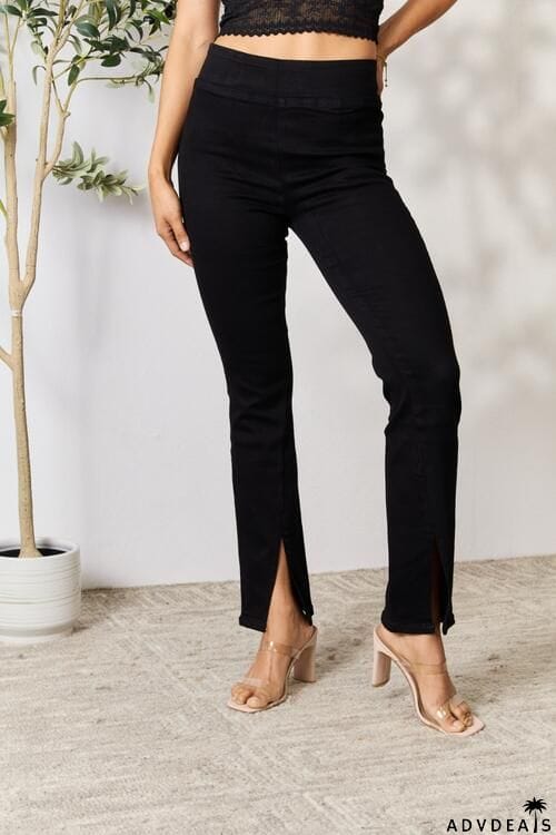 BAYEAS Slit Bootcut Jeans