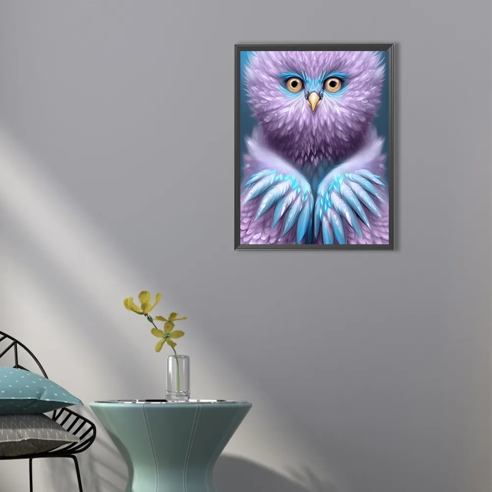 Full Round Diamond Painting 40*50cm - Fluffy Bird