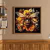 Golden Bloom 11CT 3 Strand DIY Stamped Cross Stitch Kit for Adult 45x45cm