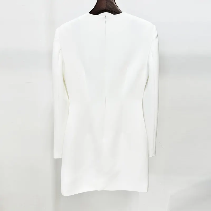 Nigikala Nigikala Early Autumn New Star Fashion Heavy Industry Three-Dimensional Flowers Nails Long Sleeve Dress