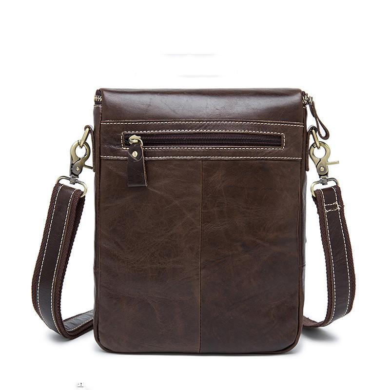 Classic Leather Casual Crossbody Bags Travel Shoulder Packs