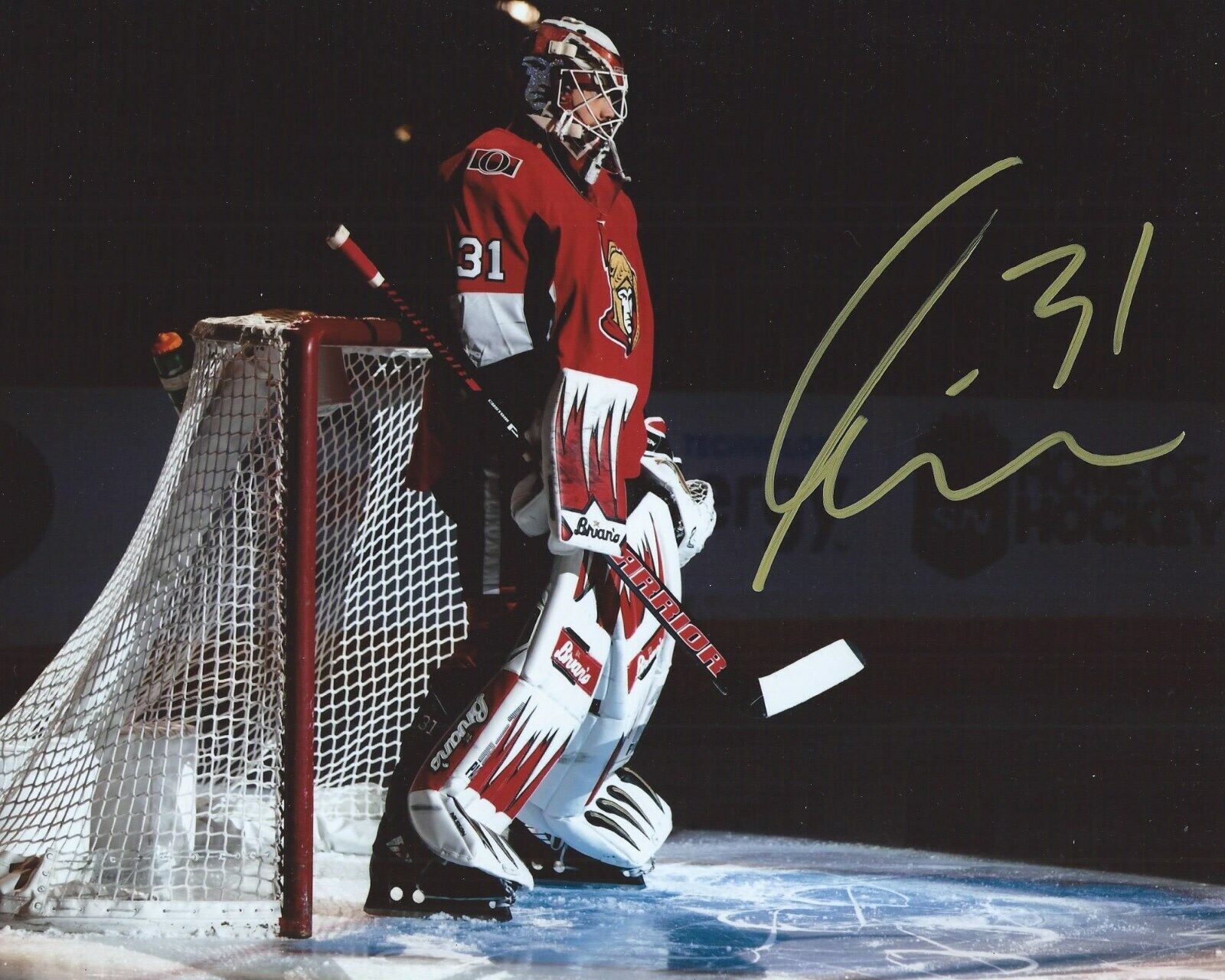 Anders Nilsson Signed 8x10 Photo Poster painting Ottawa Senators Autographed COA C