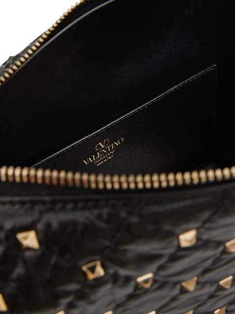 Valentino Garavani Rockstud Spike Hobo Bag In Calfskin