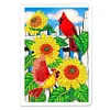 50 Pages A5 DIY Special Shaped Diamond Painting Diary Notebook Kit (Cardinal)