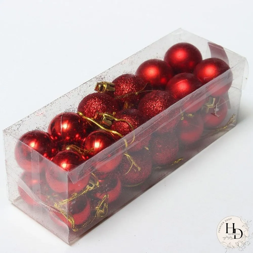 PcsSet Christmas Tree Ornaments Multi-color Ball Plastic Gift for Xmas Holiday Decoration