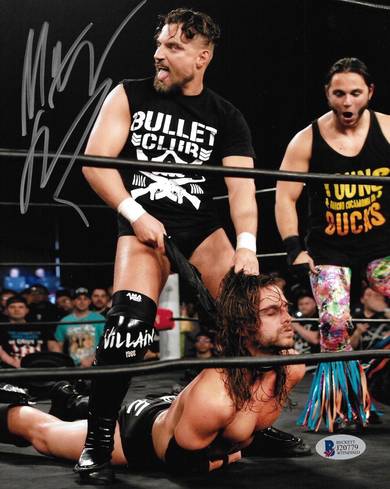 Marty Scurll Signed 8x10 Photo Poster painting BAS COA New Japan Pro Wrestling Bullet Club ROH O