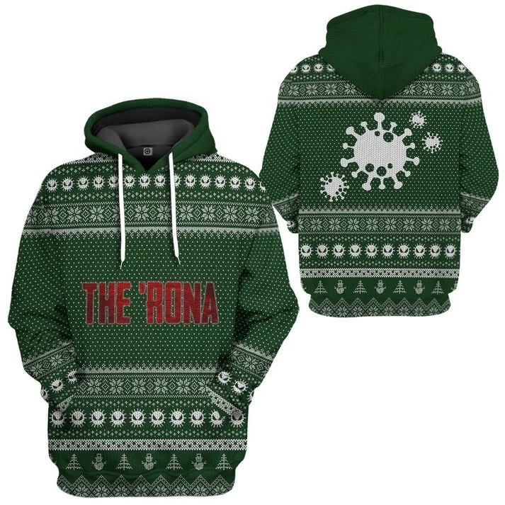 Unisex Green Ugly Christmas Sweaters 3D Print Hoodies