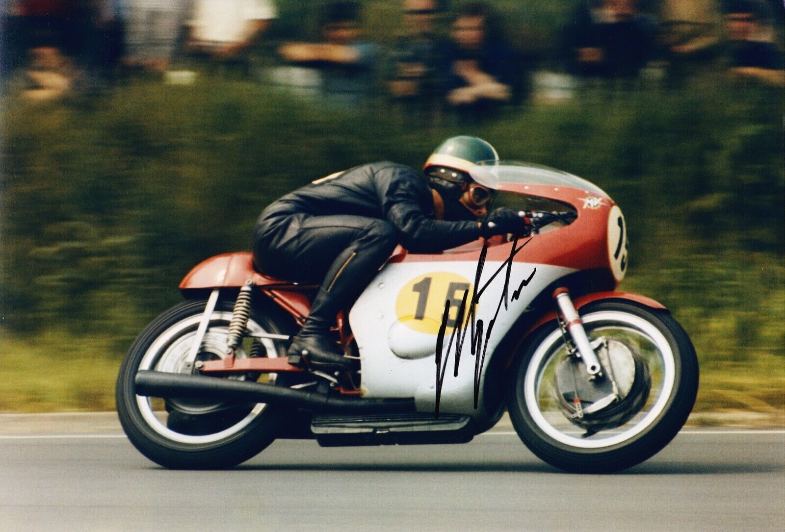 Giacomo Agostini Signed 12X8 Photo Poster painting World Champion Grand Prix AFTAL COA (C)