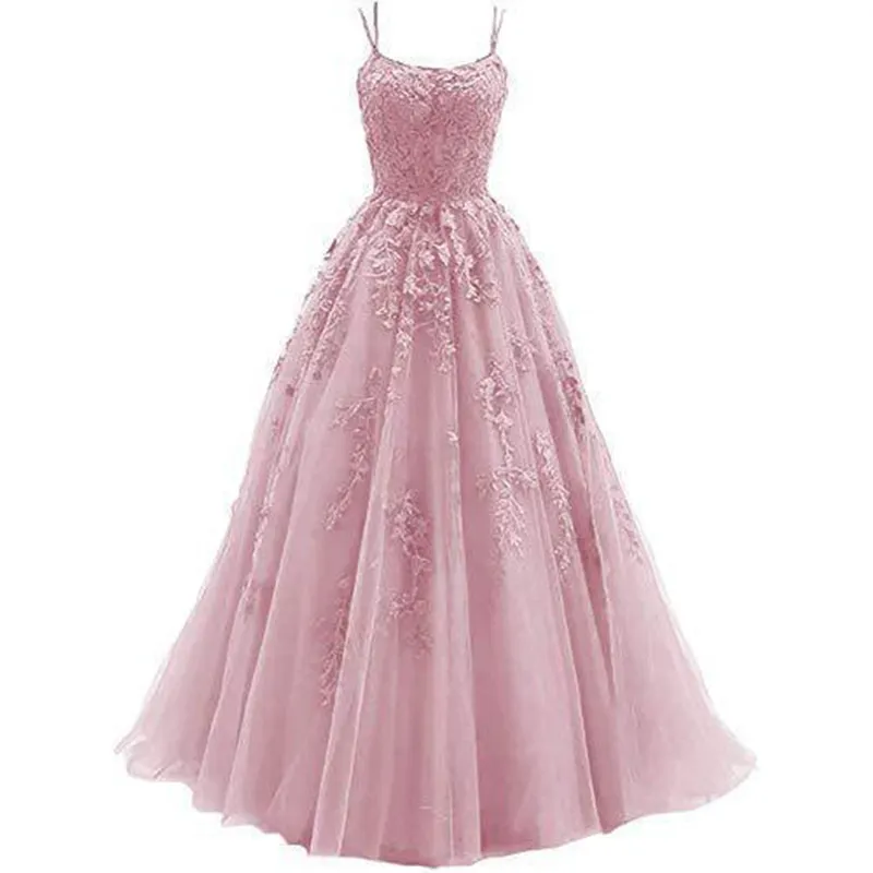 Uveng Uveng Dress Woman 2025 Fine Shoulder Prom Crore Bridal Muslin Lace Sticker Girl Party Ball Dress Spring